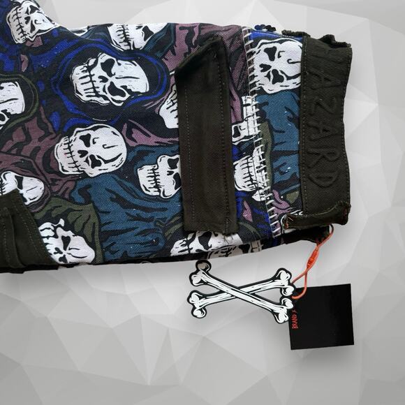 NEW - BRAND X ULTIMATE REAPER CARGO PANTS Size 28 - Skeletor He-Man Jeans MOTU - Picture 7 of 10